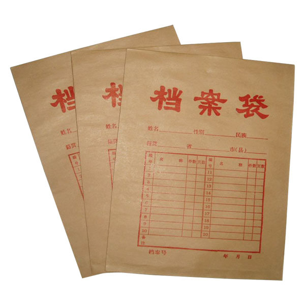 档案袋牛皮纸铜版纸加厚定制批发文件袋学生办公用品文具资料袋