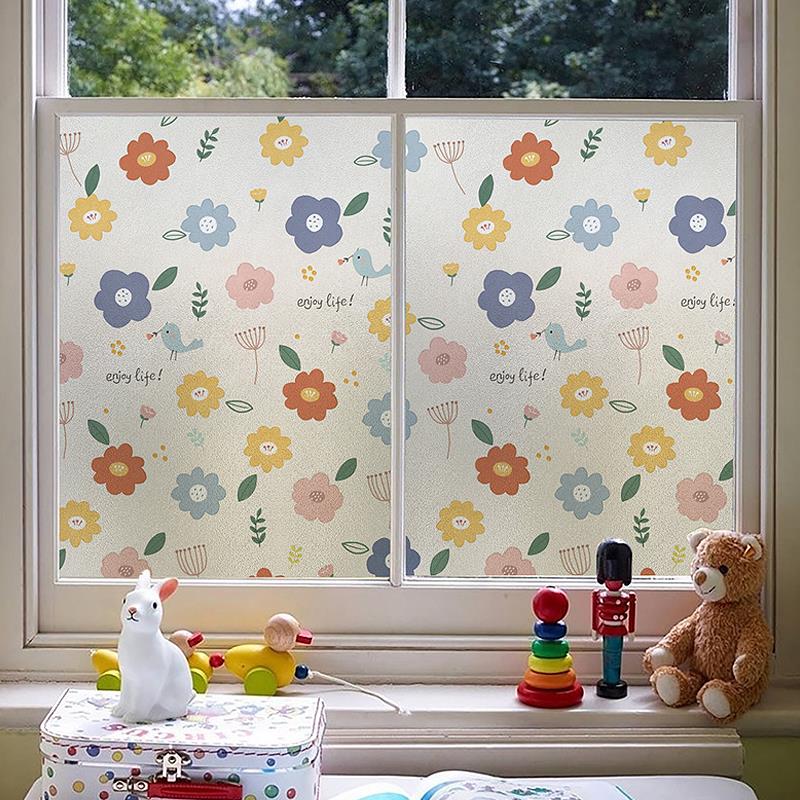 速发化门室磨砂玻璃贴纸防走光窗贴浴室妆窗贴防窥厕所遮光膜