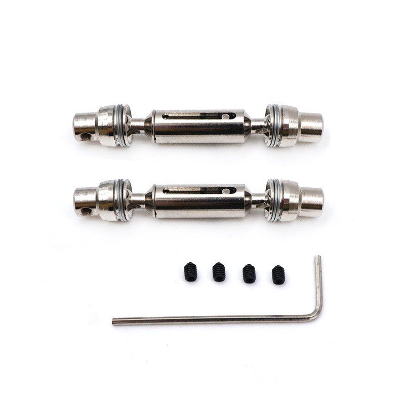 现货速发WPL顽皮龙D12 莽牛配件金属传动轴1:16模型车攀爬嘎斯军