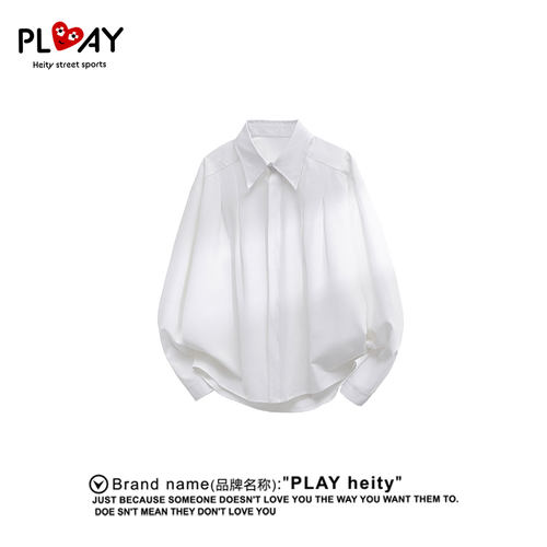 PLAYHEITY男女冰丝透气长袖衬衫