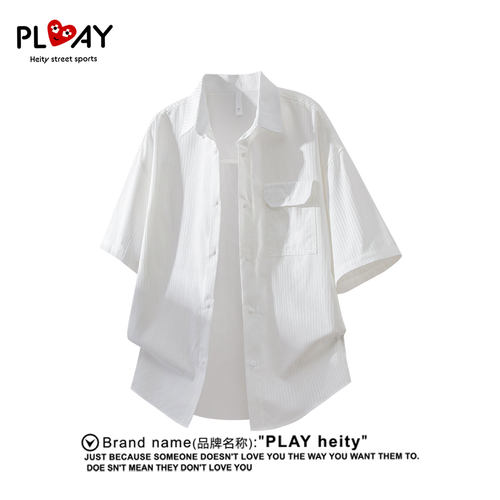 PLAYHEITY男女翻领短袖衬衫