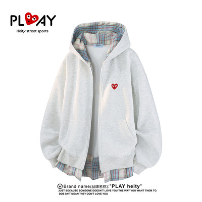 PLAYHEITY情侣款休闲开衫卫衣