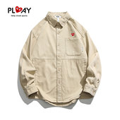 复古水洗工装 PLAY 男女宽松情侣百搭外套 秋季 新款 HEITY 官方衬衫