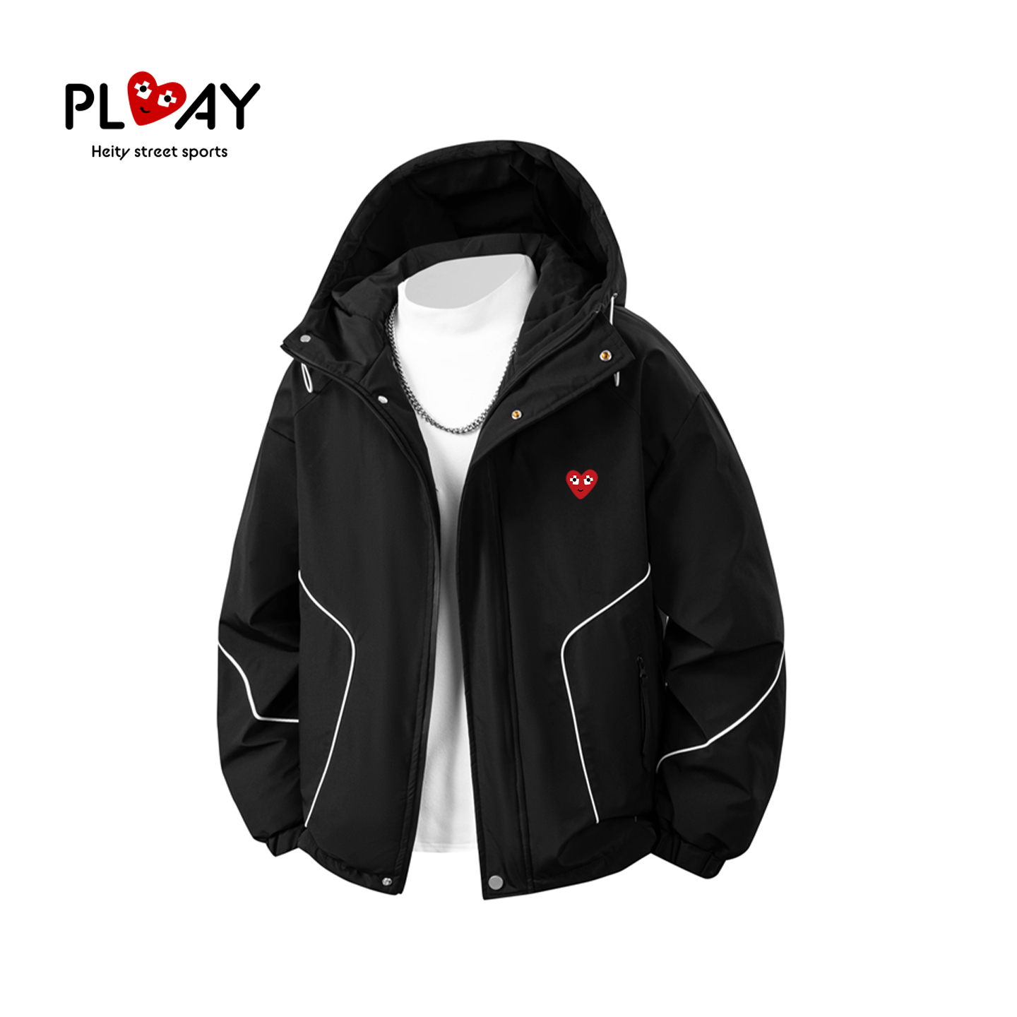 PLAYHEITY冬季男女宽松羽绒服