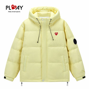 新款 官方羽绒服冬季 白鸭绒夜光百搭加厚保暖情侣外套 HEITY PLAY