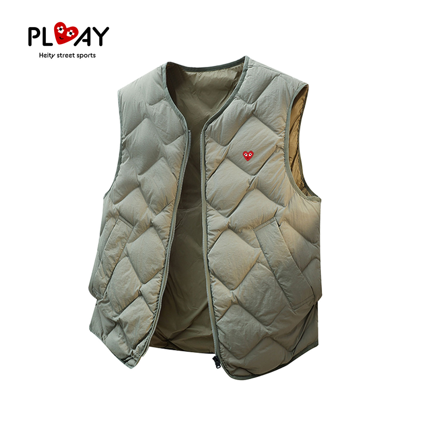 菱形格羽绒服男女轻薄保暖