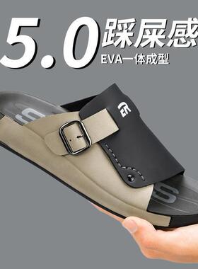 网红爆款大码沙滩凉鞋拖鞋两用crossborder流行时尚舒适鞋子