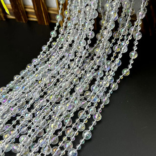饰珠串圣诞树装 亚克力珠帘线帘婚庆水晶路引水晶装 饰珠链门帘隔断