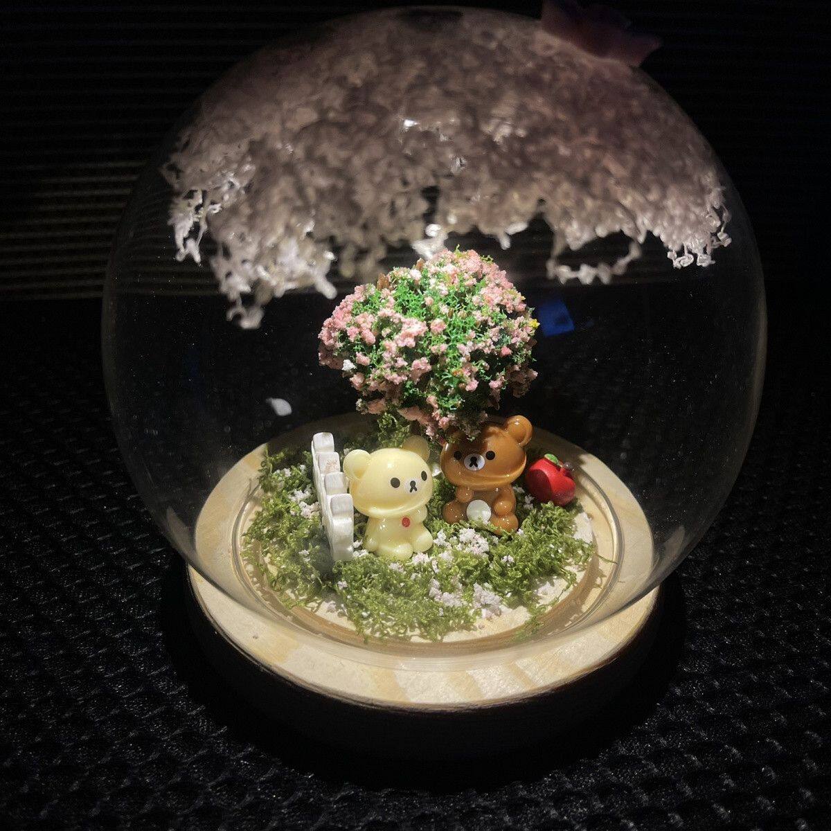 小熊水晶球DIY材料包摆件