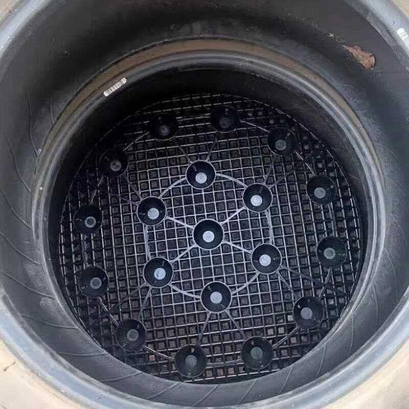 轮胎花盆底座20cm-60c网状透气控根器底盘 黑色塑料轮胎
