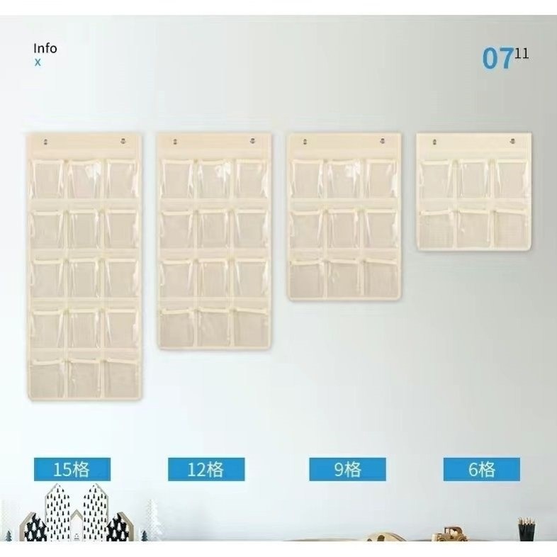 牛津布透明收纳袋挂袋接送卡袋袋挂墙壁式存放置物袋定做,收纳整理,收纳挂袋,淘宝优惠券,粉丝福利购,淘宝优惠卷