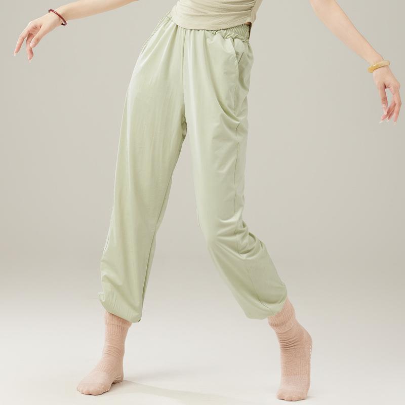 秋冬舞蹈裤女弹力宽松哈伦收口萝卜裤古典现代舞形体练功服跳舞裤