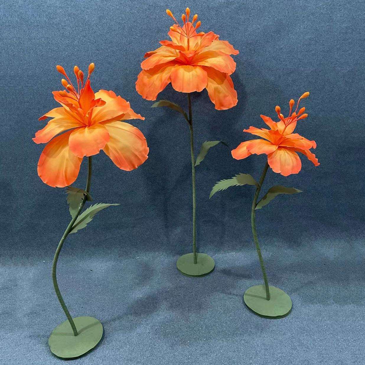 新款复古花手感落地婚庆背景橱窗舞台装饰路引婚庆陈列泡沫花成品