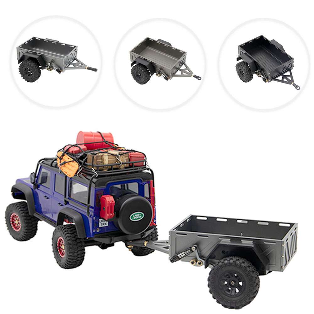 Traxxas 1/18 TRX4M 路虎烈马 小拖车 无损安装 仿真拖车 心情件