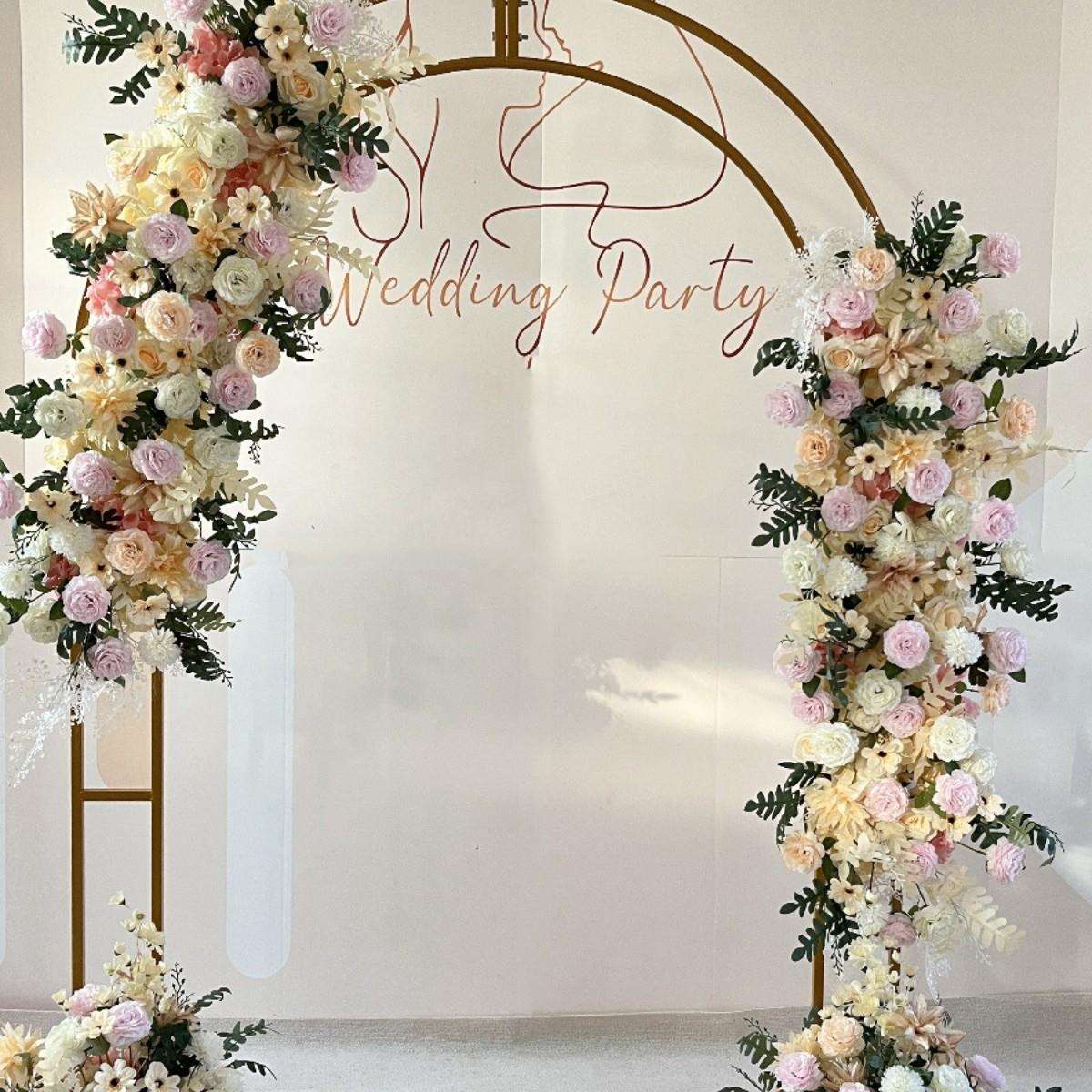 鼎桢新款拱门婚庆铁艺花门婚礼花架户外婚礼布置装饰结婚大门拱门