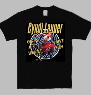 美国创作女歌手 t恤shirt Cyndi Lauper