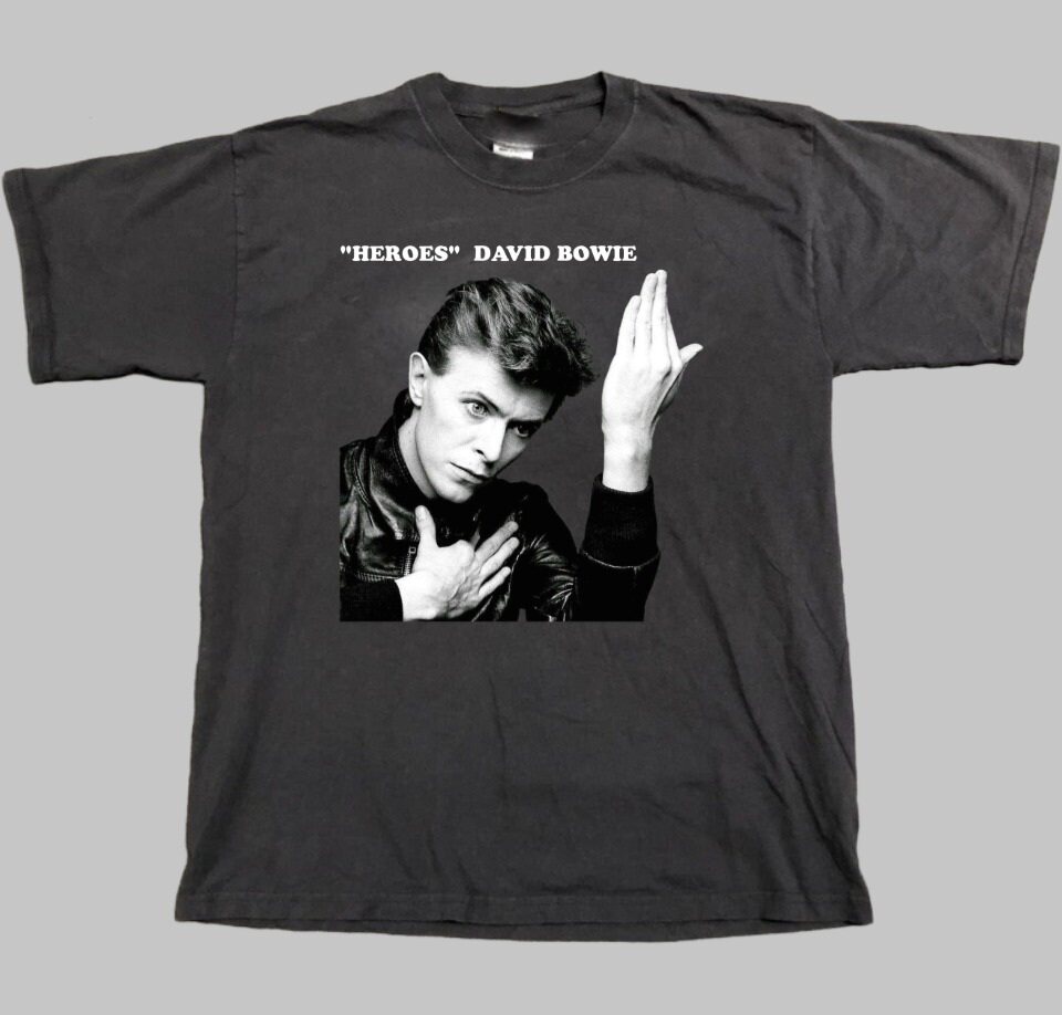 David Bowie t恤 heroes low shirt 大卫宝儿 复古70，80年代图片