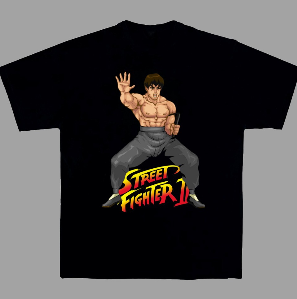 街頭霸王 Street fighters t恤shirt 懷舊復古80年代机動遊戲