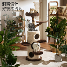 兽牌树屋猫爬架树干猫窝猫树一体原木风实木不占地小猫咪观景台