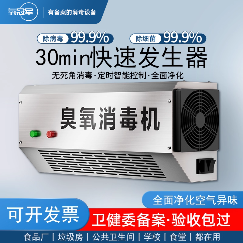壁挂式臭氧消毒机食品车间消毒器垃圾房除臭设备工业臭氧发生器
