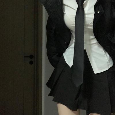 021ope学姐谁能不爱 纯欲风辣妹修身收腰白衬衫女弹性显瘦jk制服