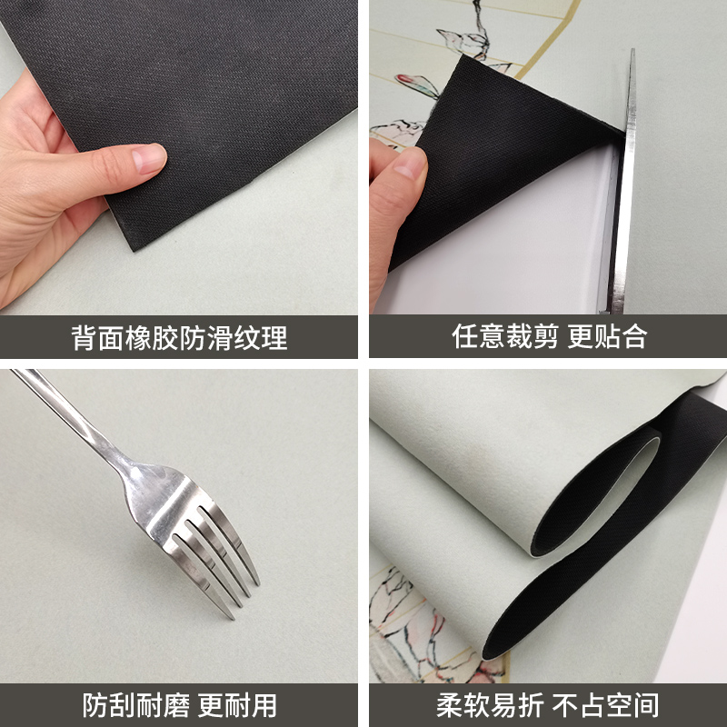 极速新中式禅意茶垫桌q旗吸水隔热茶桌泡茶桌布垫茶盘茶壶垫中国