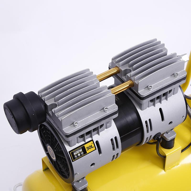 极速空压a机600W可携式 9L 5L空气压缩机小型静音无油气泵木工全