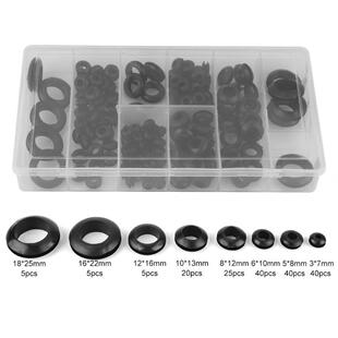 极速180pcs/box Rubber Grommet 8 SizFes Assortment Set for Pr