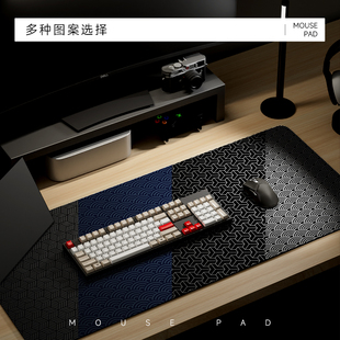 极速leather computer desk mat large mouse pad black wrZiting