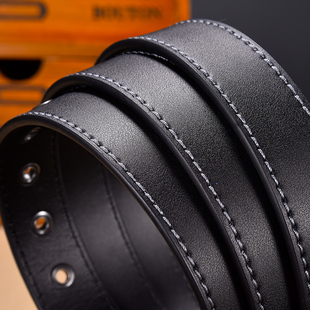 极速Fashion Black Belt Forv Men Cowskin Genuine Leather Belt