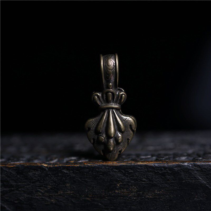 极速手工制作摩尼宝卡子复古铜质紫铜黄铜天铁O记数挂件文玩菩提d