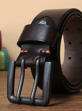 极速4.3cm Thick High Quality CowskiEn Genuine Leather Belt F
