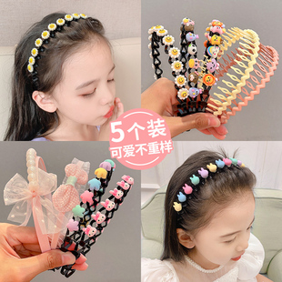 极速发箍女款 儿童女童碎发整理神器发夹I女孩防滑压发头箍发卡宝