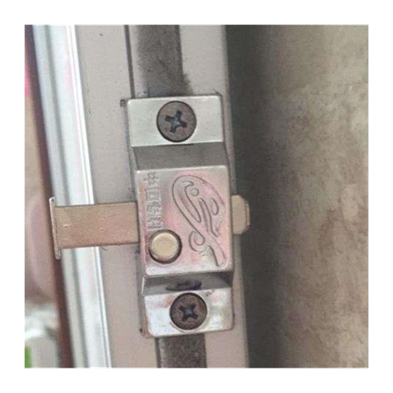 极速无框阳台插销锁 钛合金卫生间移门弹簧锁 铝S合金推拉门窗中