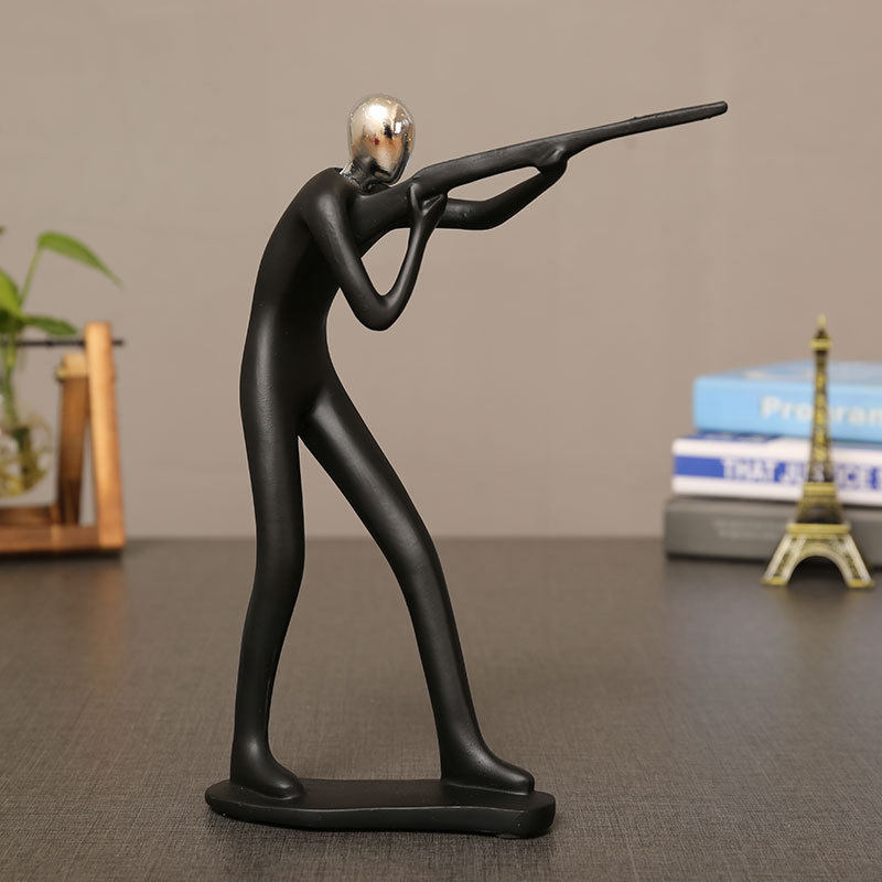 极速简约运动人摆l件客厅书房橱柜酒柜人物装饰品家居个性时尚艺