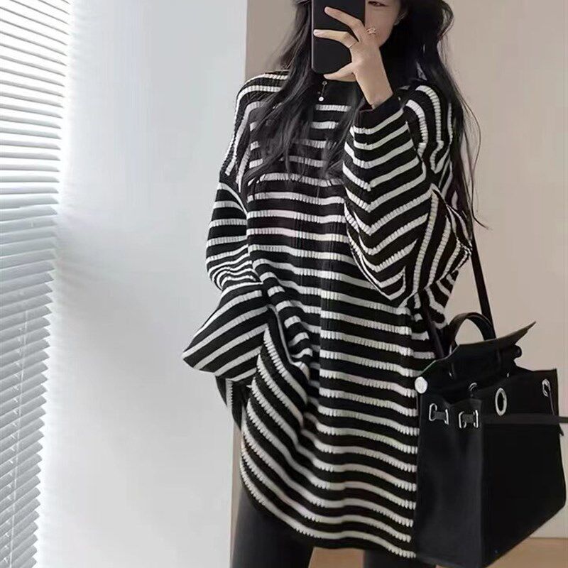 新品孕妇装冬装套装2025新款秋冬季宽松卫衣女Q中长款毛衣打底衫