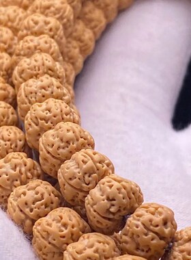 新品小金刚菩提108颗巨肉粗筋双龙纹念珠矮O桩爆肉蜂窝满肉梅花文