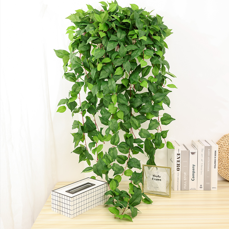 极速装饰遮挡挂墙绿植仿真吊篮绿萝假花I藤条壁挂植物吊兰藤蔓绿