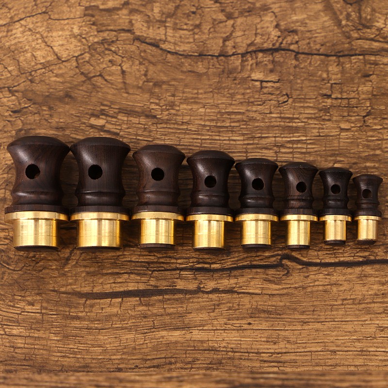 极速葫芦塞子檀木塞实木铜口酒胡芦D镶口配件天然文玩酒壶装酒密