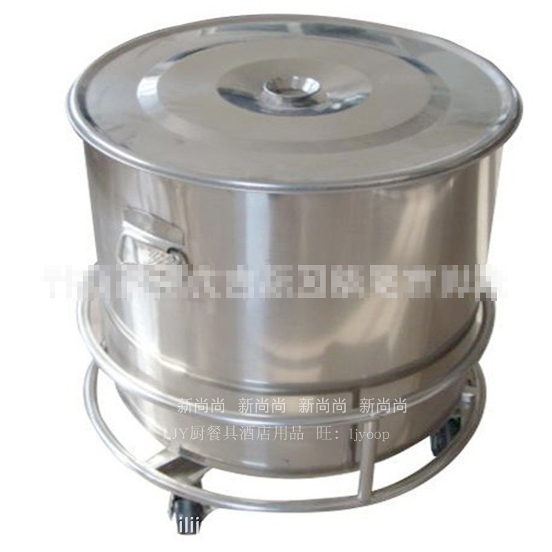 极速周转车运f输工具车带轮移动保温桶高锅底座架子加厚不锈钢圆