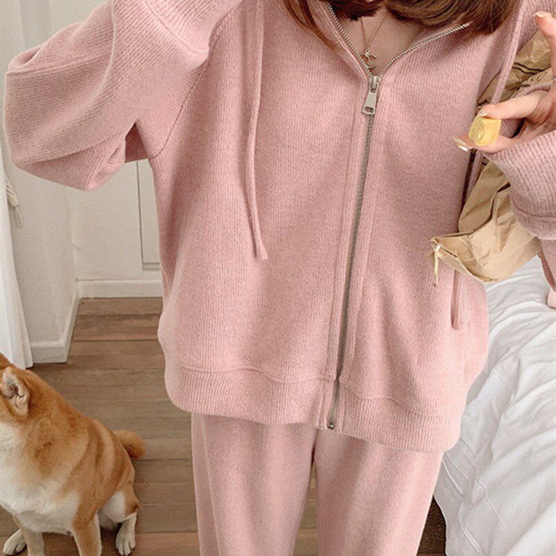 新品孕妇装秋冬h季2025新款套装长袖卫衣衣服连帽宽松外套小个子