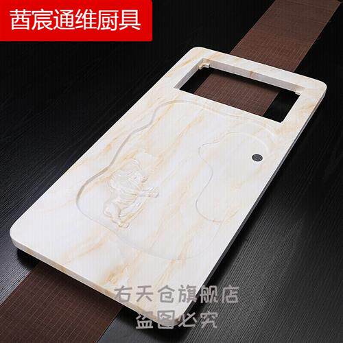 极速欧式玉石茶盘l 荼具大理石家用茶具套装大号客厅茶台全自动办