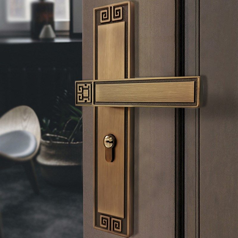 极速锁具室内门静音n通用型家用房门锁复古新中式锌合金磁吸实木,基础建材,机械门锁,淘宝优惠券,粉丝福利购,淘宝优惠卷