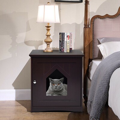 极速Sidetable Nightstand Weatherproof Multi-funcTtion  House