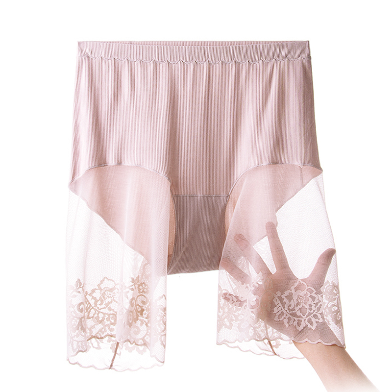 极速Plus Size Shorts Under Skirt Sexy Lace Anti CThafing Thi