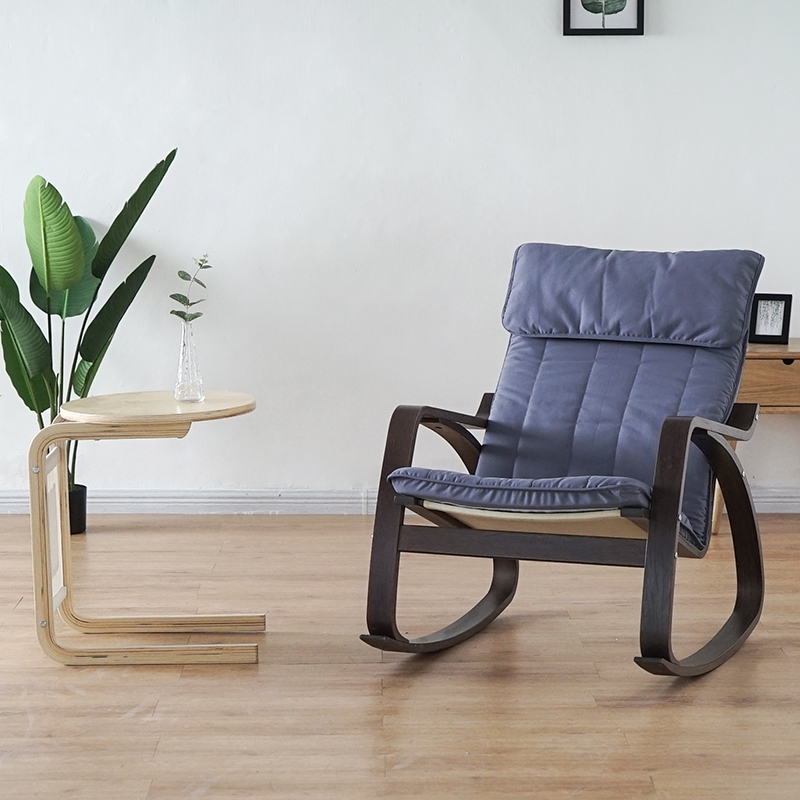 极速北欧风格阳台波昂摇椅t胡桃色宜人家波昂摇摇椅成人阳台躺椅