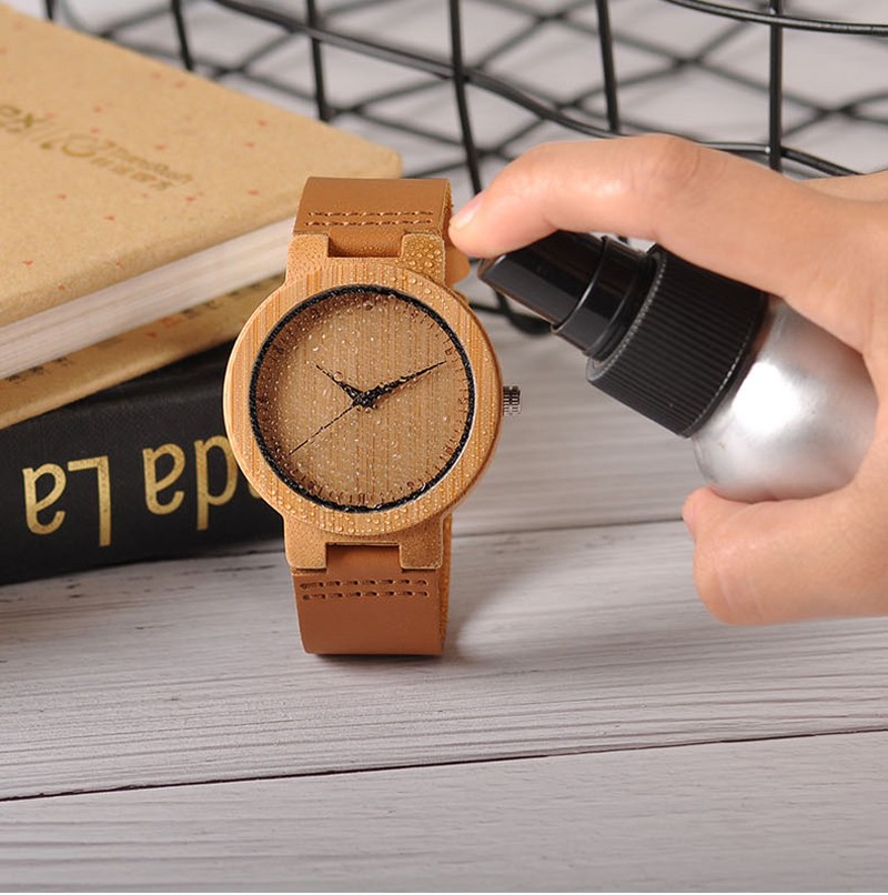 极速2021c A09 Ladies Casual Quartz Watches Natural Bamboo Wa