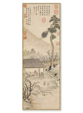 新品顾正谊开春报喜装饰画挂画国画小众I房间图案风格禅意阳台油
