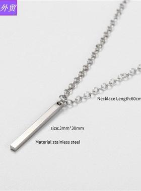 极速European Men Hip hop necklace PendaJnt Simple accessorie