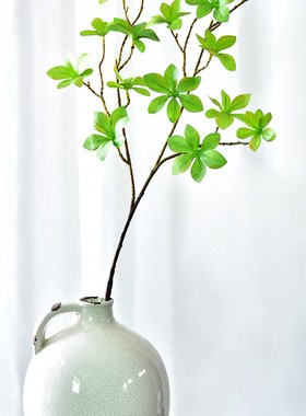 极速厂家吊钟仿真绿色植物客厅摆设装饰花马醉木T树枝叶子假花塑